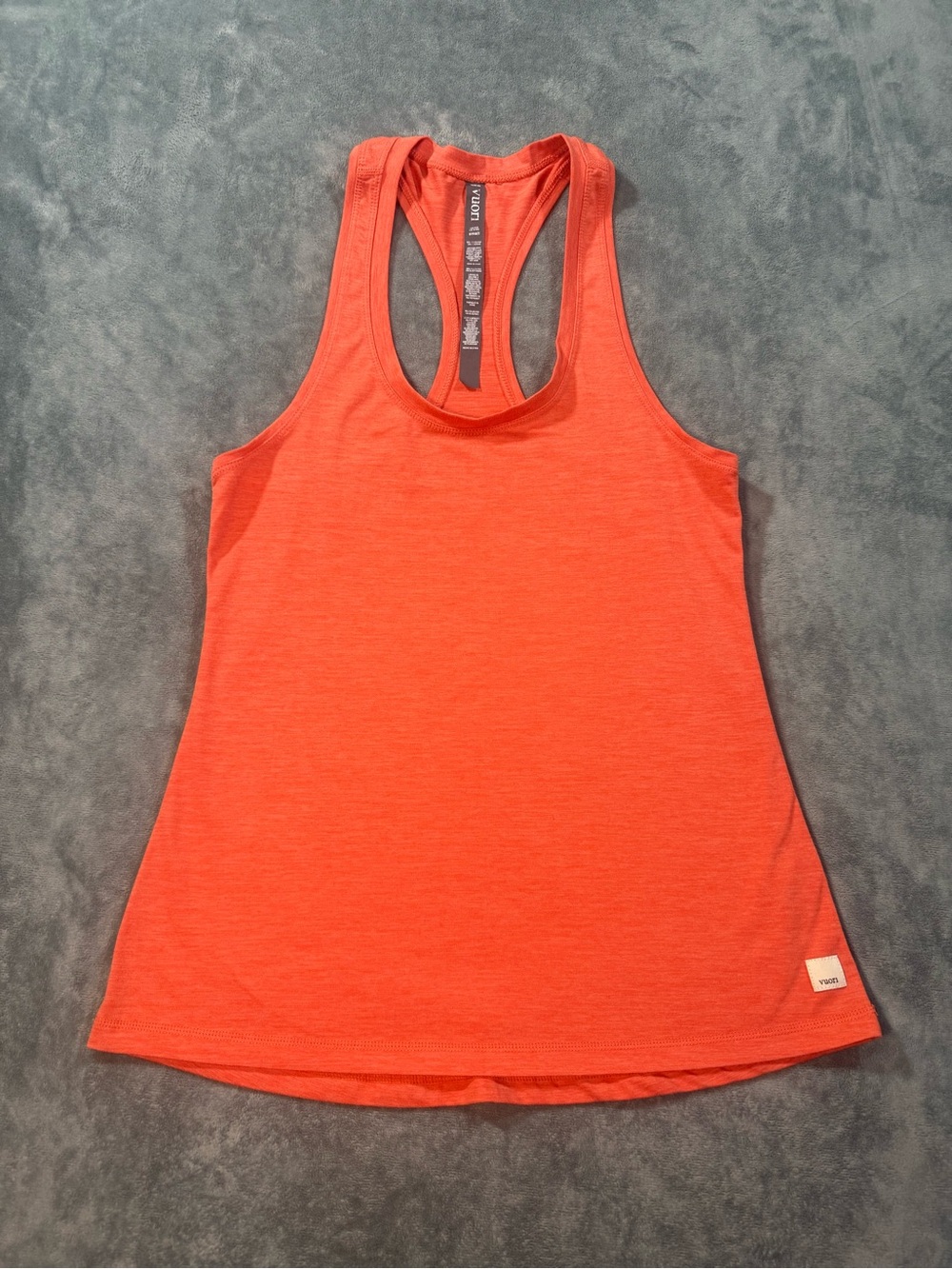 Vuori Orange Racerback Performance Tank Top Small